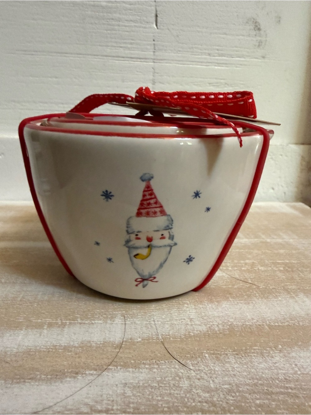 Rae Dunn Christmas measuring cups “Santas”